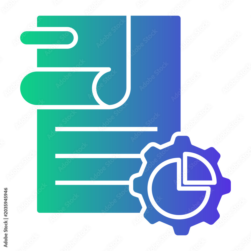 Obraz premium paper Gradient icon