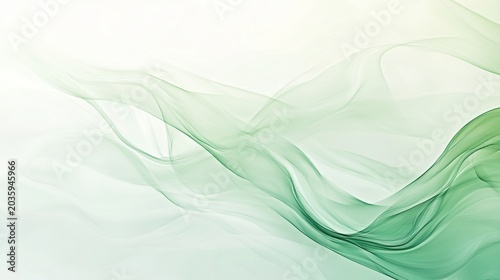 Abstract Green Smoke Background
