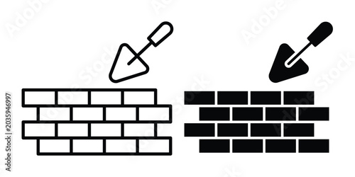 Foto Brickwork icon graphic design symbols vector illustration