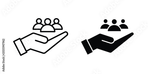 Canvas-taulu Community icon graphic design symbols vector illustration