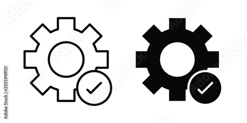 Quadro su tela Easy setup icon graphic design symbols vector illustration