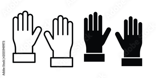 Фотография Gloves icon graphic design symbols vector illustration