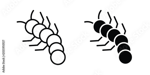 Obraz na płótnie Grub icon graphic design symbols vector illustration