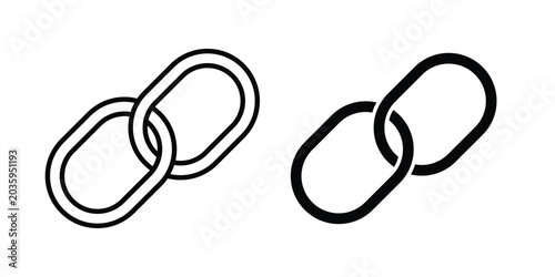Bild auf Leinwand Link icon graphic design symbols vector illustration