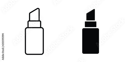Bild auf Leinwand Lipstick icon graphic design symbols vector illustration