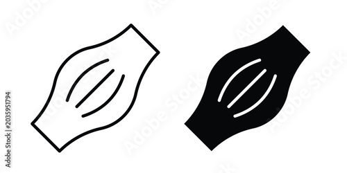 Obraz na płótnie Muscle fiber icon graphic design symbols vector illustration