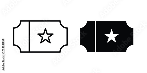 Movie ticket icon graphic design symbols vector illustration