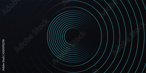Konstfotografi Blue abstract background with glowing circles
