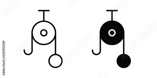Tableau sur toile Pulley icon graphic design symbols vector illustration
