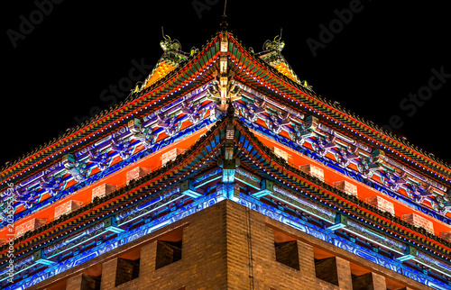 Southeast Watchtower Dongguan Men Close Up City Wall Park Beijing China