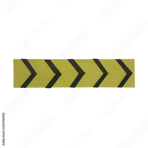Yellow directional arrow road sign vector