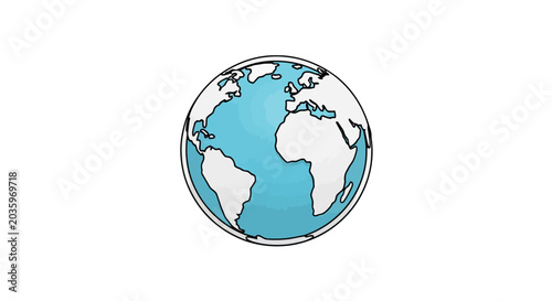 Foto Globe Earth Planet World Map.