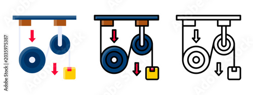 Foto Professional Physics Mechanism Gravity Pulley Science Learning