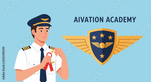 Young Pilot Receives Wings in Formal Aviation Ceremony