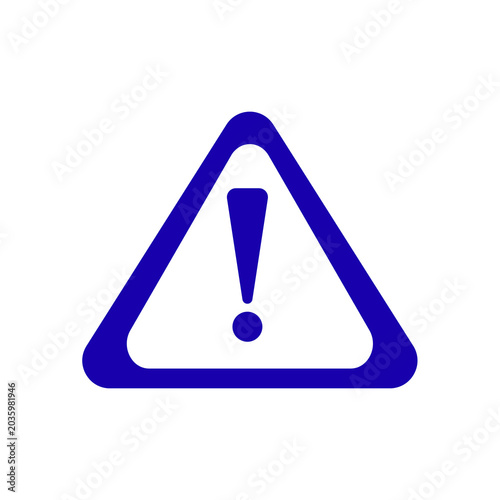 Bild auf Leinwand Warning sign exclamation mark icon isolated on transparent background