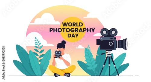 Celebrating world photography day with a creative photographer at work