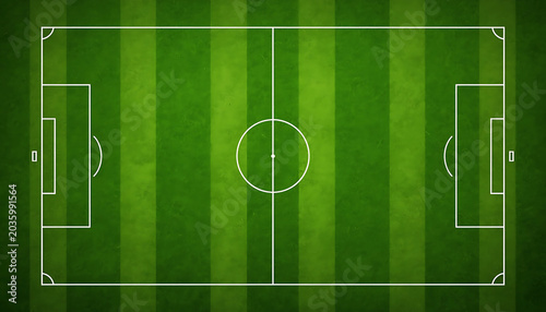 World Cup 2026 Inspired Green Soccer Field Background Top View Football Stadium Pitch Illustration