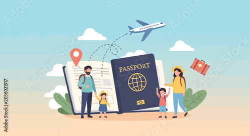Family Travel Preparation with Passport and Flight Essentials Guide