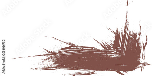 Foto Abstract brown grunge brush stroke textured splatter with abstract splatter arti