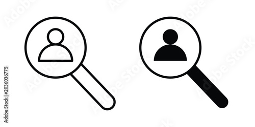 Fotografia Hiring icon for Graphic Design Projects. EPS10