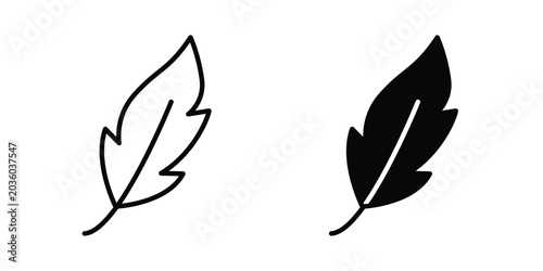 Foto lightweight icon for Graphic Design Projects. EPS10