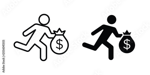 Fotografía Thief icon for Graphic Design Projects. EPS10