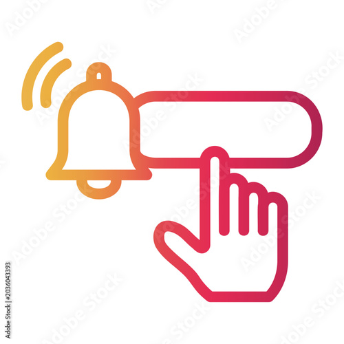 Fotografie recurring payment Line Gradient Icon