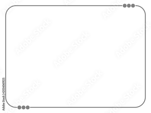Modern Minimalist Rounded Rectangular Border Frame for Social Media Post Template