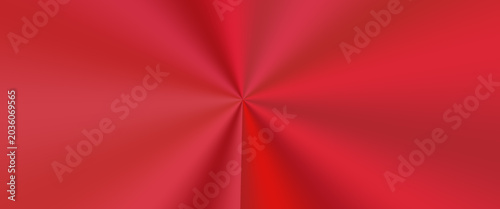 Fotografie Luxury Red Metallic Conical Gradient Abstract Background