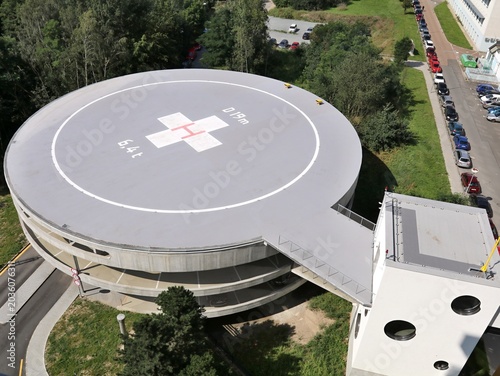 Foto emergency service heliport at the hospital