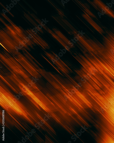 Dynamic Orange Motion Blur Background with Diagonal Light Streak Texture