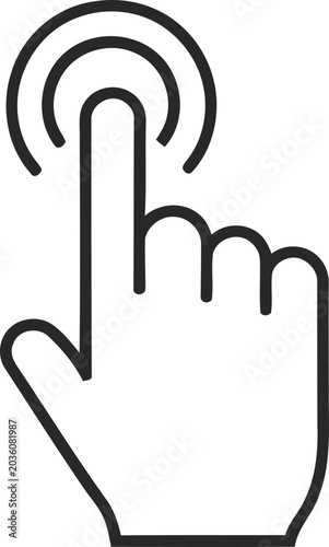 Hand pointing up with hmm gesture icon