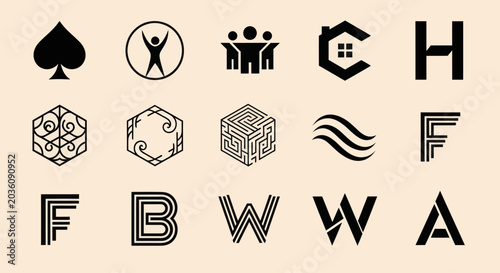 Modern Logo Designs Collection: Icons, Letters & Abstract Symbols