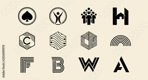 Modern Logo Designs Collection: Icons, Letters, Abstract Shapes