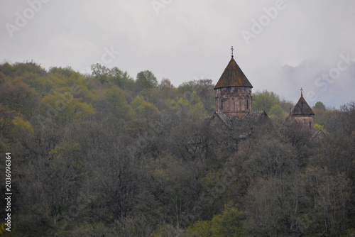 Bild auf Leinwand Church of the holy trinity of the caucasus