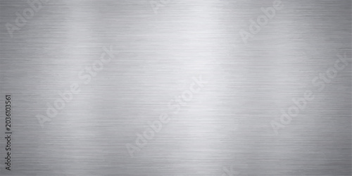 Valokuva A polished silver alloy sheet featuring a shiny brushed metal texture on a stain