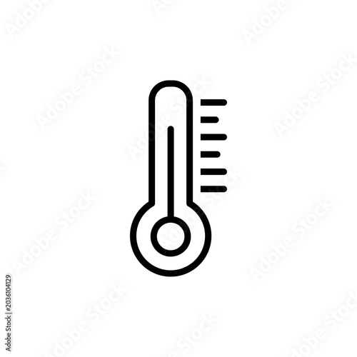 Icon of a thermometer showing a high temperature, indicating fever.