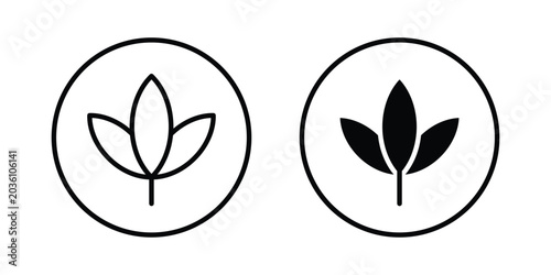 Fotografie High fiber food icon. Linear icon collection. flat black icons