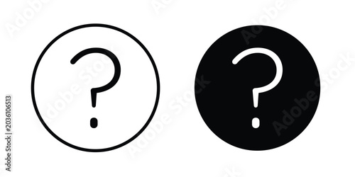 Foto Interrogation icon. Linear icon collection. flat black icons
