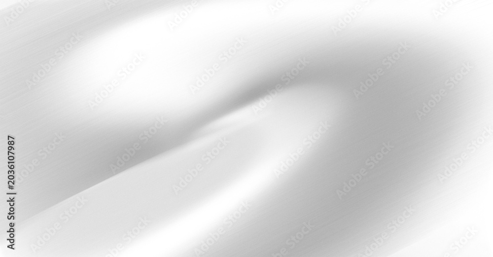 Fototapeta premium Abstract white background with Silver Waves, Smooth metal Effect and 3D monochrome Gradient