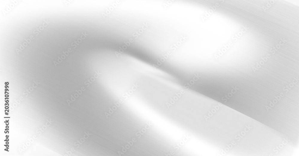 Fototapeta premium Abstract white background with Silver Waves, Smooth metal Effect and 3D monochrome Gradient