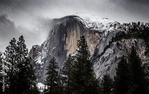 Winter Fog on Half Dome, Yosemite National Park, California