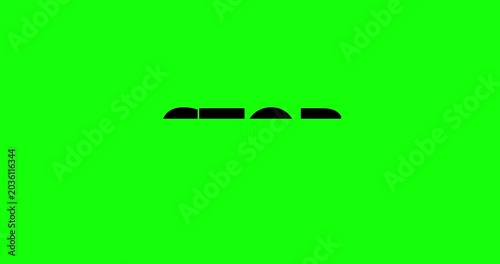 Stop sign on green background traffic.