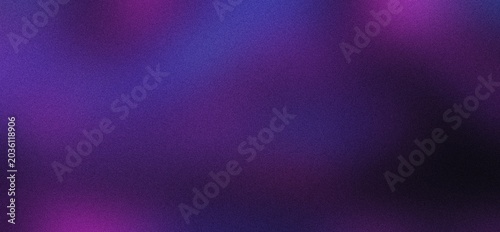 Cuadro en lienzo Deep purple and blue gradient noise background with soft light effects, abstract