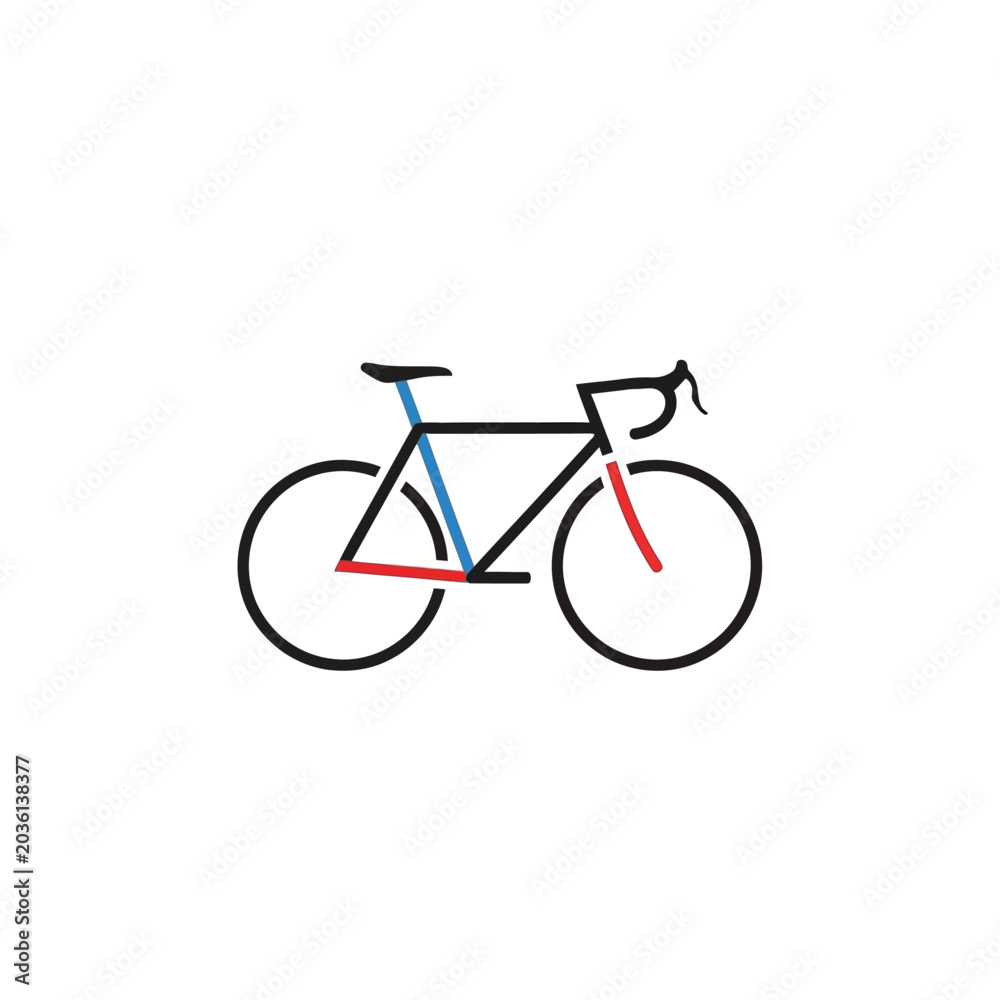 Fototapeta premium road bike, bicycle icon