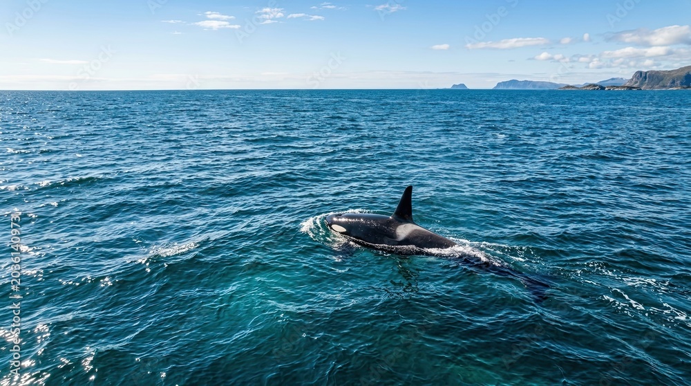 Fototapeta premium dolphin jumping out of water