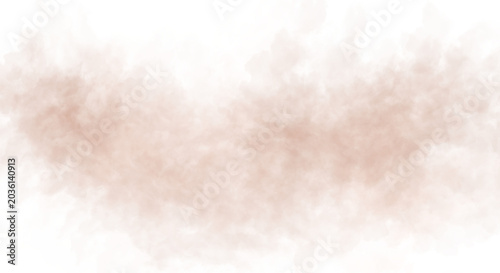 Dust Cloud Overlay PNG Transparent Horizontal Smoke Effect on Black Background