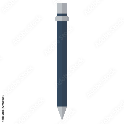 Pencil Stationery in flat style.