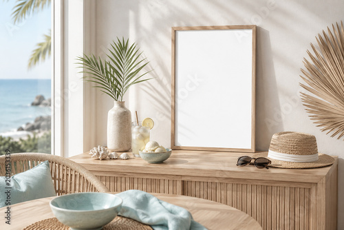 mockup interior design of living room