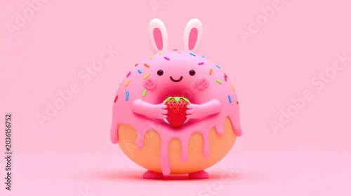 easter bunny donut